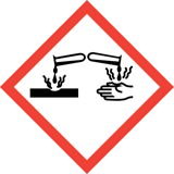 Corrosive pictogram